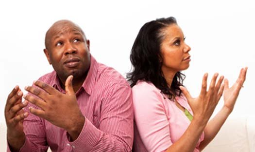 Frustrated couple